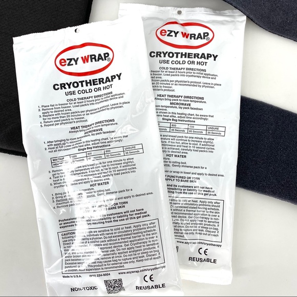 Ezy Wrap Other Ezy Wrap Cryotherapy Knee Wrap With Gel Bags Blk